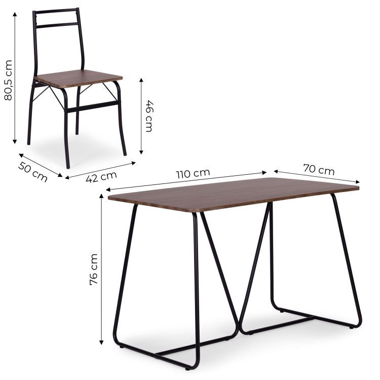 Jídelní set - stůl + 4 židle PAŘÍŽ