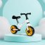 Dječji bicikl bez pedala ECOTOYS - Boja: Bijelo-crna
