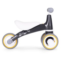 Monopattino per bambini in nero con design spaziale