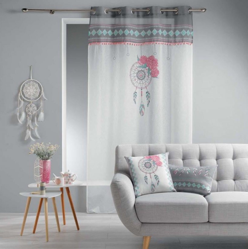 Originální záclona do obývacího pokoje s lapačem snů 140 x 240 cm