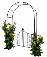 Pergola da giardino con cancello