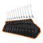 Chiavi combinate con cricchetto e interruttore, set di 12, 8 - 19 mm, custodia morbida 09-345 NEO Chiavi combinate con cricchetto e interruttore, set di 12, 8 - 19 mm, custodia morbida 09-345 NEO