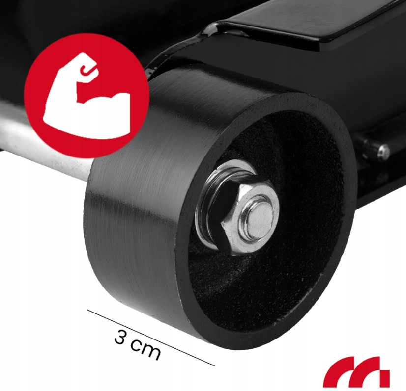 Hydraulický nízkoprofilový pojízdný zvedák 2,5 t MalTec MasterJack2500 – 85–385 mm