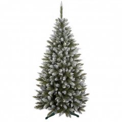 Debela božična smreka z zasneženimi vejami 220 cm