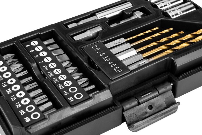 Комплект свредла и накрайници 56H613 GRAPHITE - 50 броя