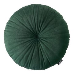 Rustikální zelený dekorativní kulatý polštář 45 cm