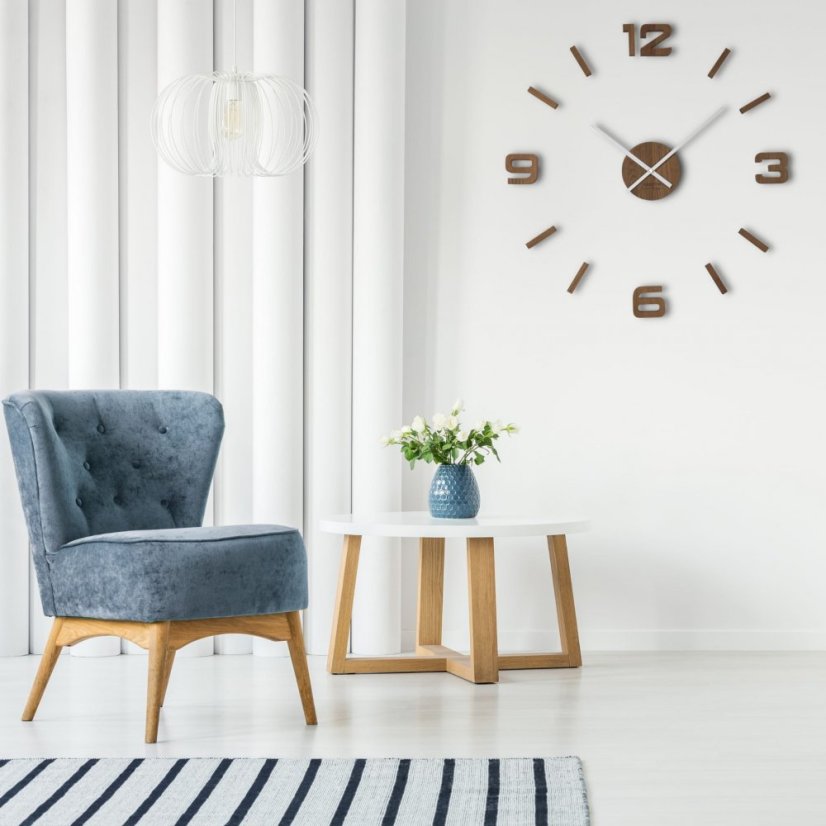 Unikátne drevené hodiny na stenu