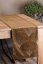 Mitteltischdecke aus Samt mit glänzendem braunem Druck
