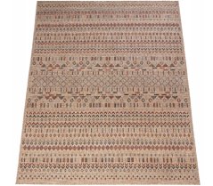 Vonkajší koberec na terasu a balkón - béžový v etno štýle