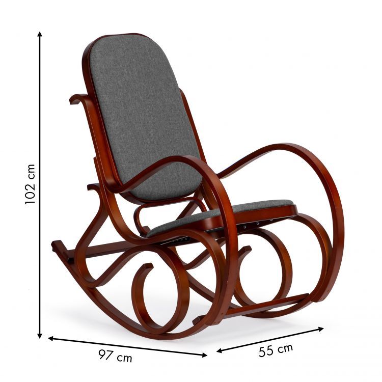 Klasické drevené hojdacie kreslo Relax