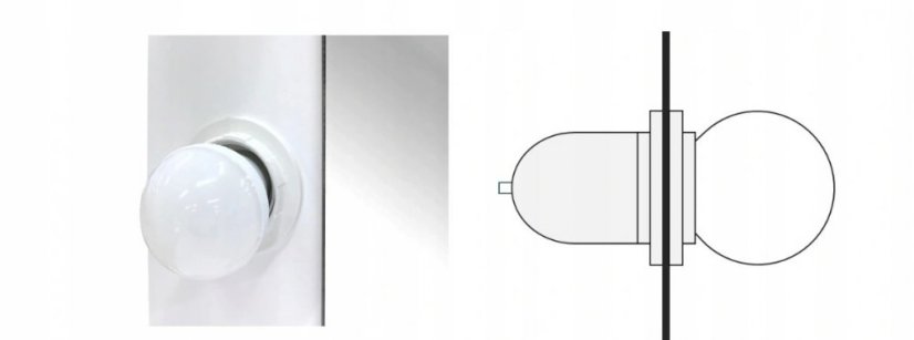 Toaletný stolík so svetielkami bez taburetky