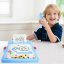 Pädagogische Magnettafel für Kinder mit Perlen und Schablonen