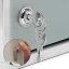 Cassetta di pronto soccorso a parete in acciaio inossidabile con vetro di sicurezza e serratura