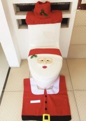 WC sada s vianočným motívom Santu 