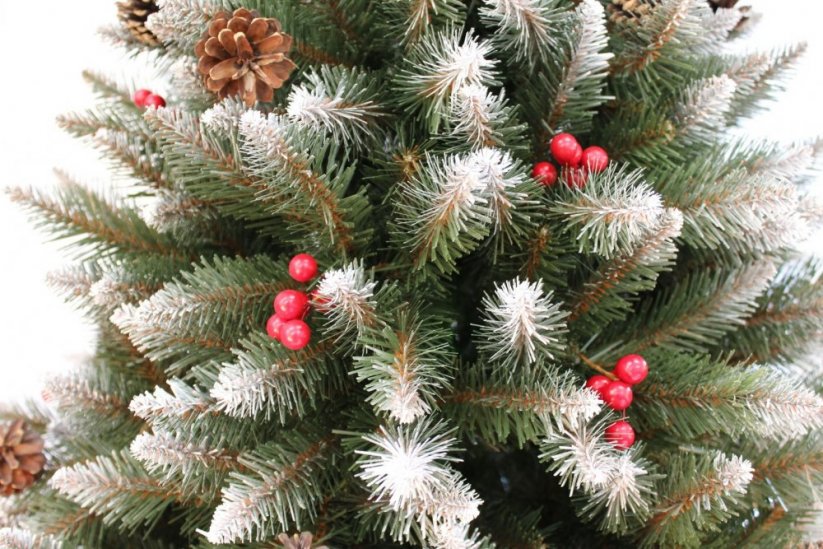 Albero di Natale artificiale con sorbo 150 cm