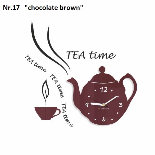 Dekoračné kuchynské hodiny Tea Time