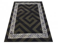 Luxusní koberec v khaki barvě s originálním vzorem