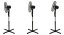 Samostojeći ventilator s 5 lopatica - crni 45 W