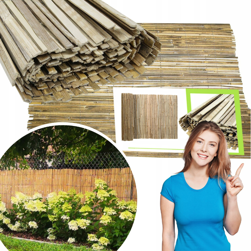 Bambusový plot 200 cm x 500 cm