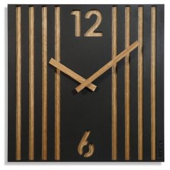 Schöne Wanduhr mit Lamellendesign
