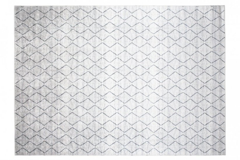 Hellgrauer moderner Teppich mit einfachem Muster
