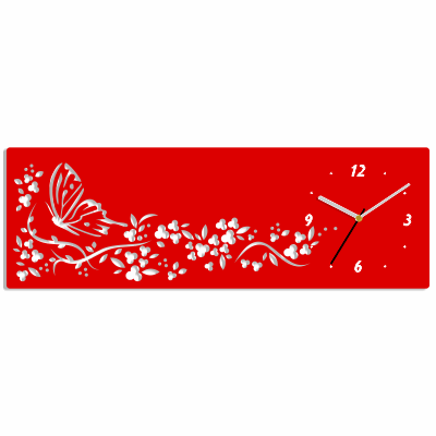 Téglalap alakú falióra modern kivitelben