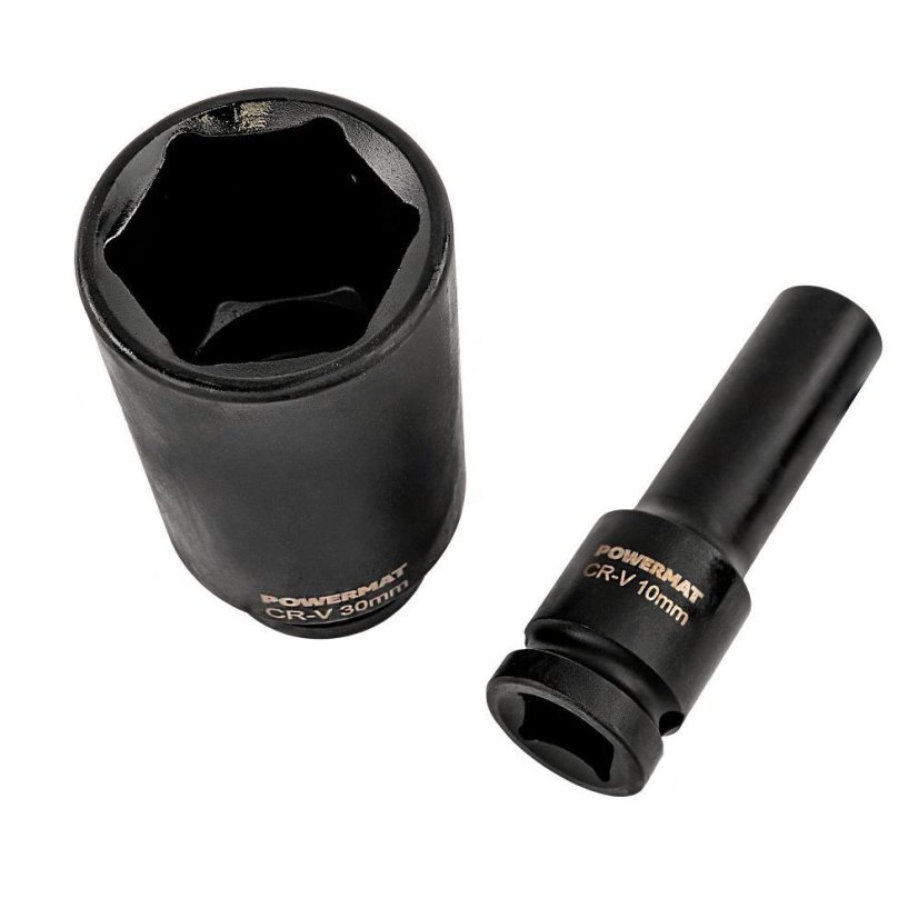 Sada rázových uťahovákov HEX 1/2" 10–38 mm 20 ks