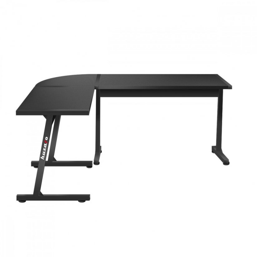 Prostrani HERO 6.0 kutni stol u crnoj boji