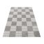 Sivý vzorovaný koberec v obojstrannom prevedení