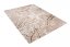 Einfacher moderner Teppich beige mit braunem Motiv