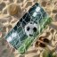 Strandtörülköző futball - zöld, gyorsan száradó mikroszálas törölköző