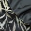 Sametový středový ubrus s potiskem černé barvy - Rozměr: 35x220