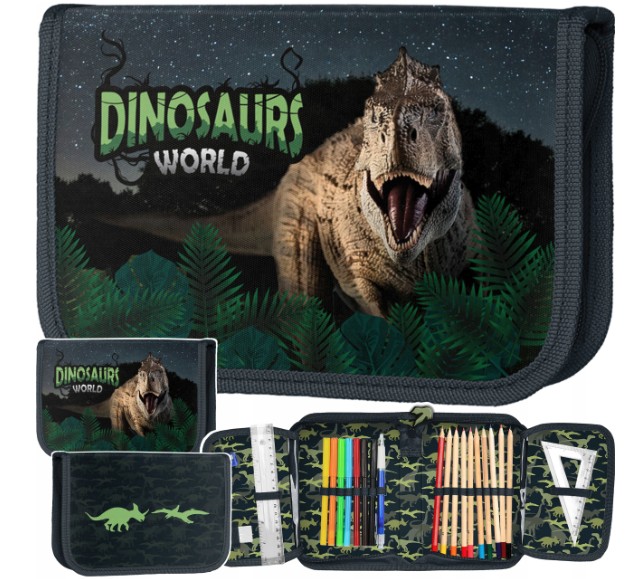 5-dielny školský set pre chlapcov Dinosaurs World