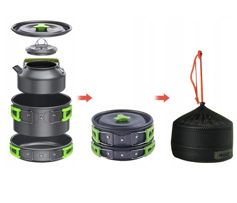 Sada kempingového riadu 16v1