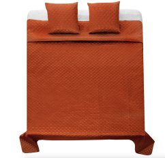 Steppelt szatén ágytakaró 200 x 220 cm - PALERMO caramel
