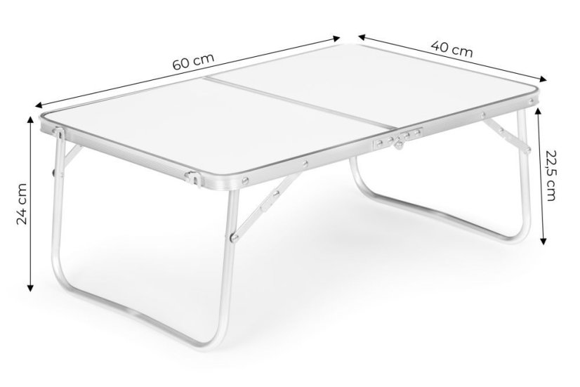 Klappbarer Catering-Tisch 60x40 cm weiß