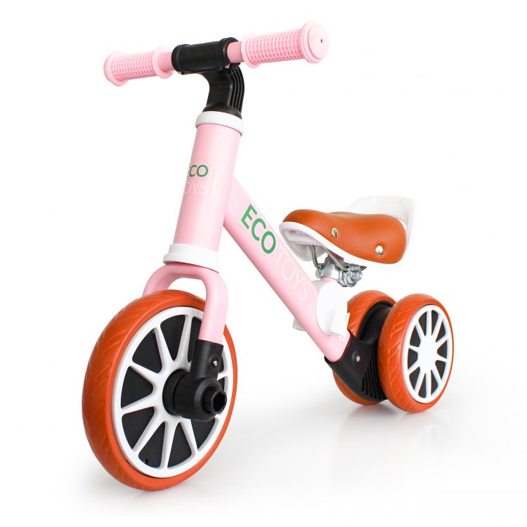 Balance-Dreirad für Kinder in rosa ECOTOYS