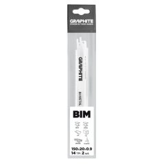 Bajonettsägeblätter 150 x 20 x 0,9 mm, 14TPI, 2er-Satz 57H951 GRAPHITE