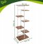 Suport metalic pentru flori în stil loft – alb 120 cm