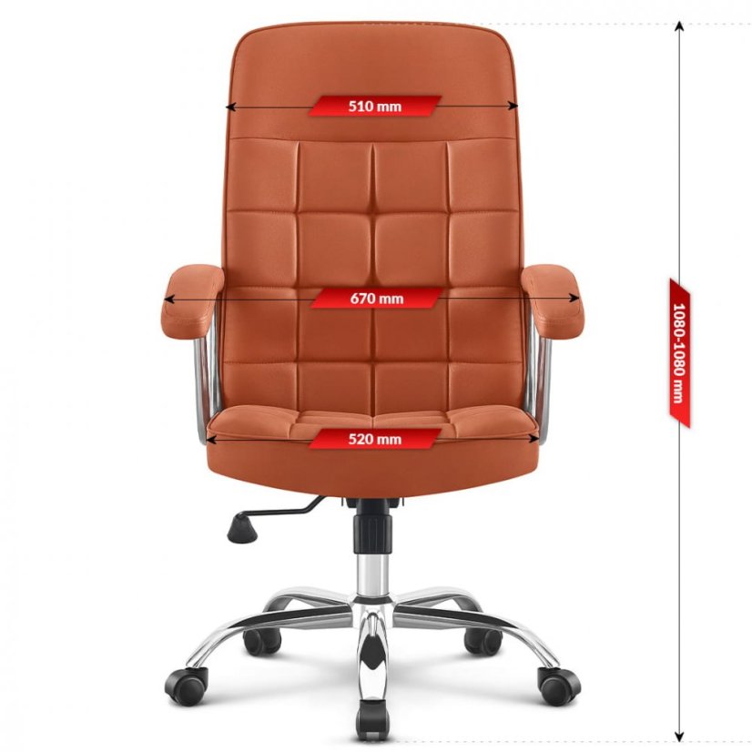 Otočná kancelářská židle HC-1020 BROWN