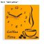 Ceas de perete Coffee Time - Culoare: Violet