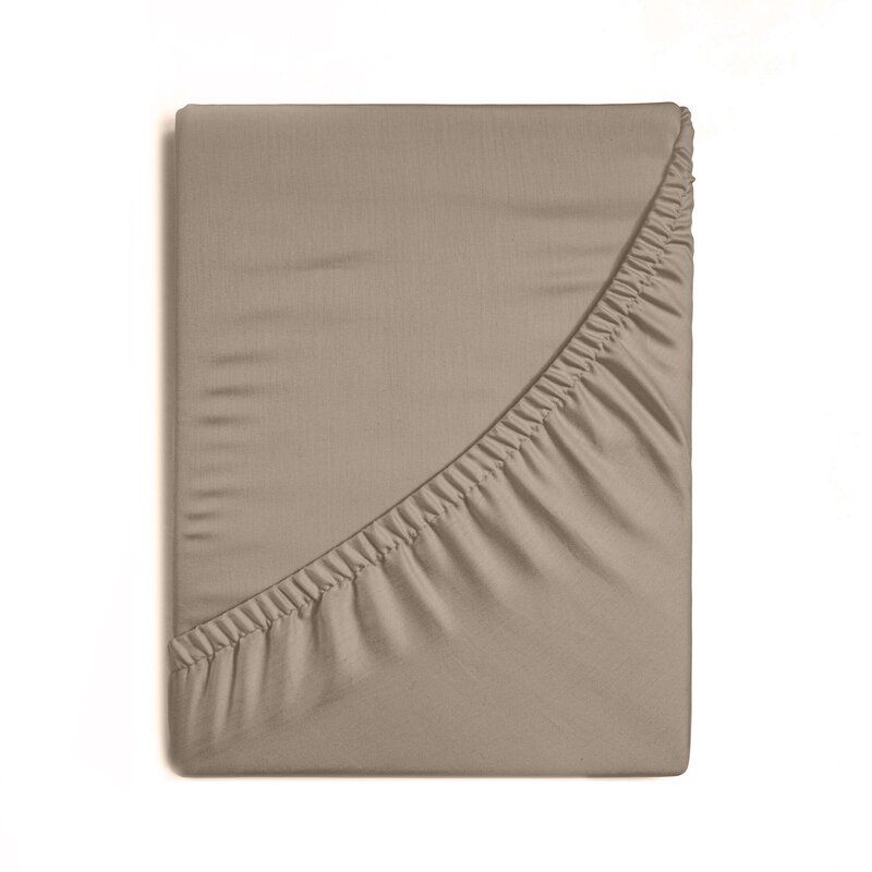 Spannbettlaken SOFT beige – elastisches Bettlaken für Matratzen