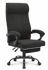 Scaun de birou ergonomic HC-1030, cu șezut cu arc și o capacitate de încărcare de 120 kg – negru