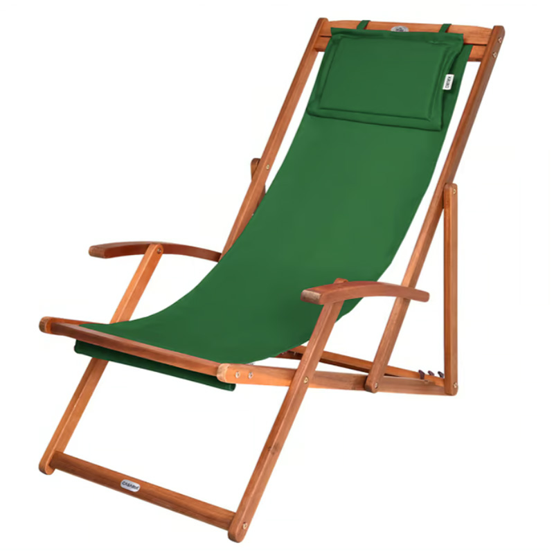 Sklopiva podesiva vrtna ležaljka od akacijevog drva