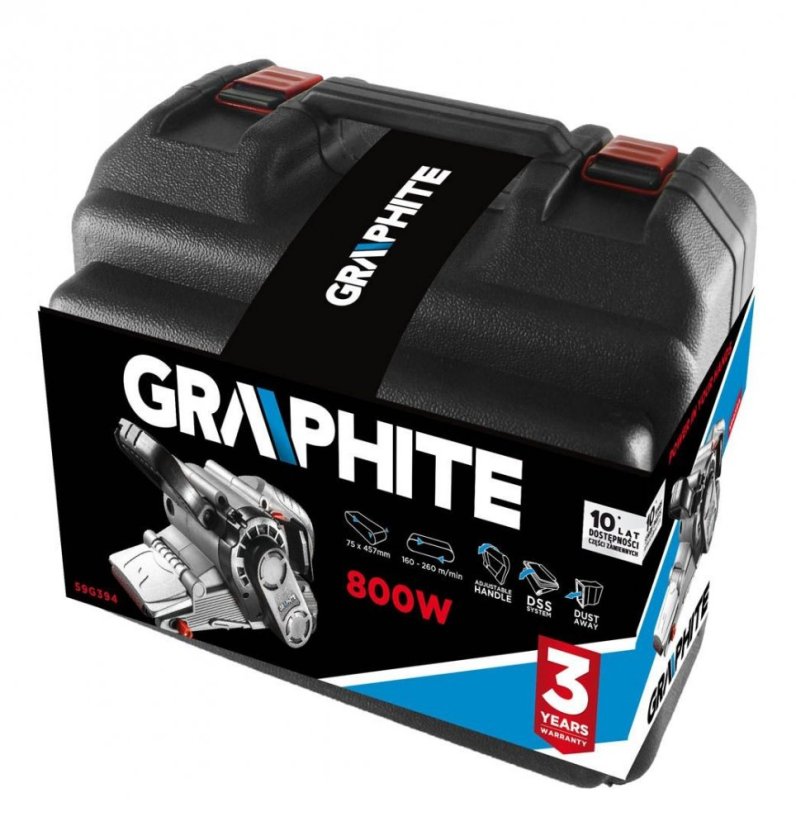 Pásová bruska 800W 59G392 GRAFIT