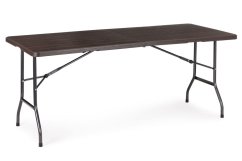 Catering-Klapptisch 180 cm - dunkelbraun