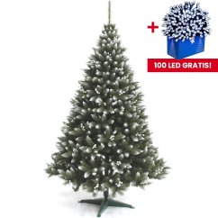 Weihnachtsbaum mit Vogelbeerbaum in Silber 180 cm