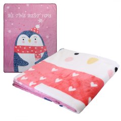 Superweiche und weiche Pinguin-Decke - Flanell, 100 x 150 cm