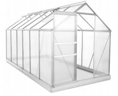 Polykarbonátový skleník 380 cm x 190 cm x 195 cm - 7,22 m2