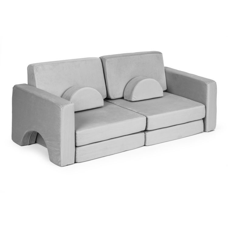 Großes modulares Kindersofa - grau